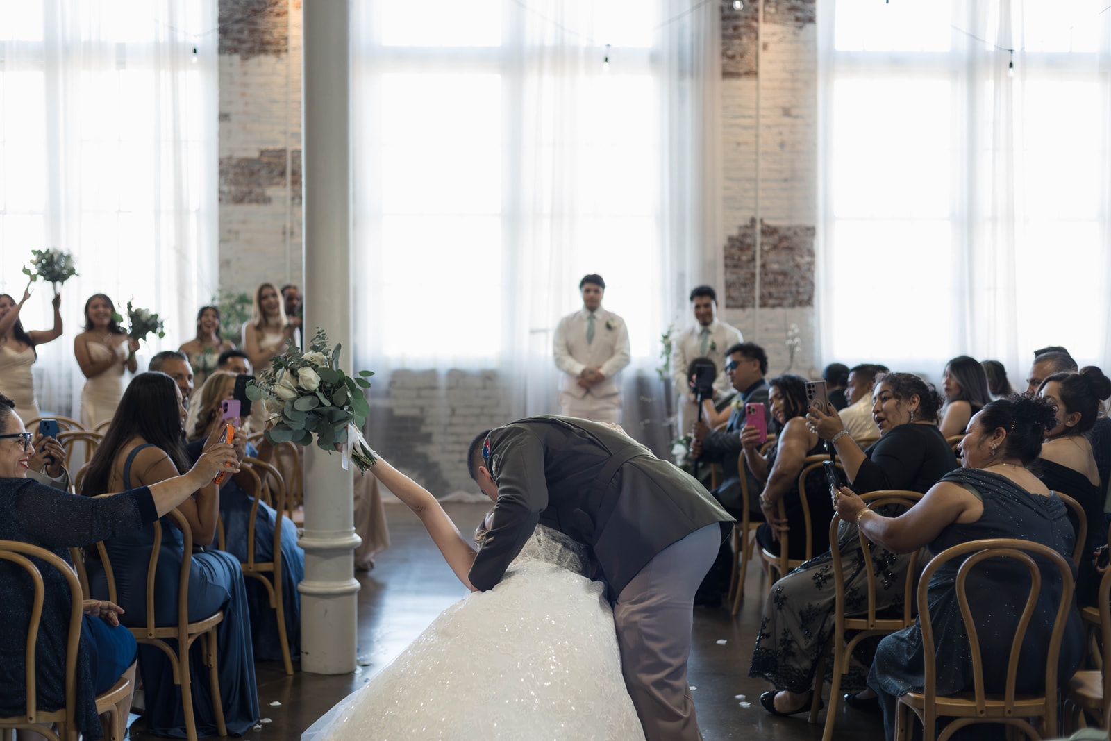 Karen and Daniel on their wedding day